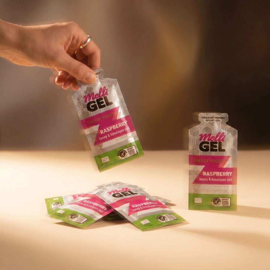 MelliGel pouches on a table