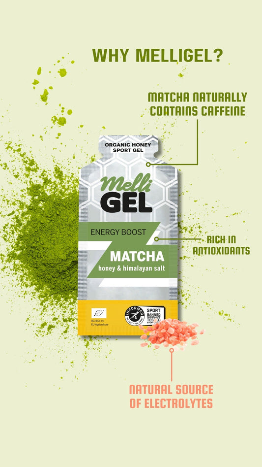 MelliGel Matcha: The Perfect Energy Gel for Runners, Cyclists, Ironman & Endurance Athletes